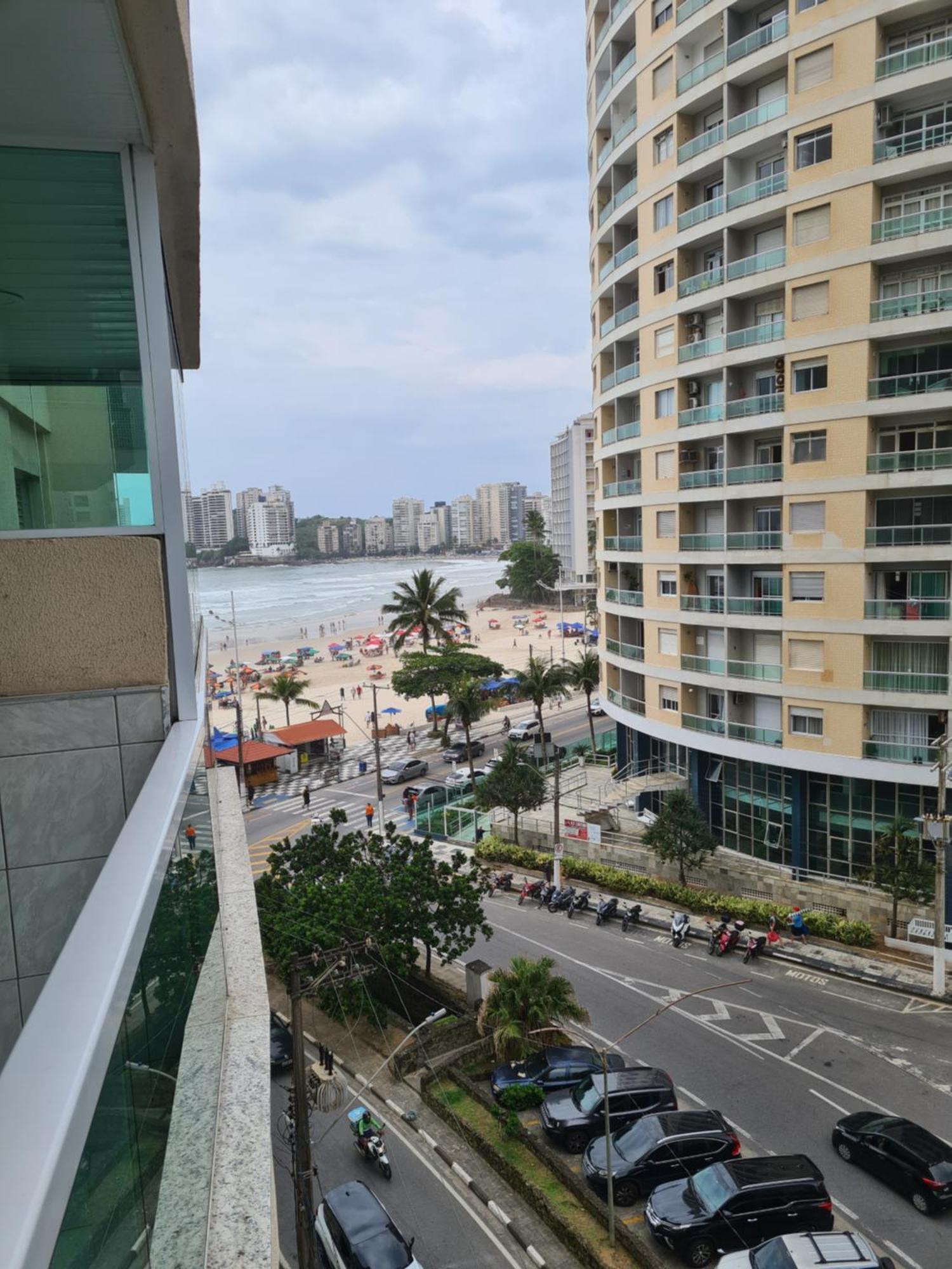 Apartamento Vista Praia Pitangueiras - 40 Metros Da Praia Guarujá Exterior foto